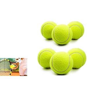 CMLLING Tennisballen, tennistrainingsballen, tennistrainingsapparaten voor kinderen en volwassenen (2 blikjes, 6 ballen)