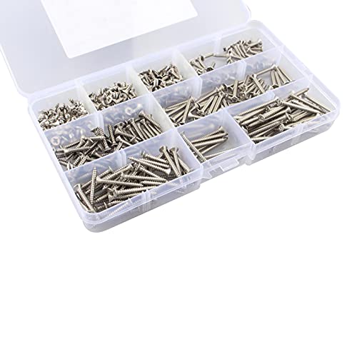 HALJIA 400PCS M3 Flat Head Self-Tapping Screws Assortment Kit - Image 4