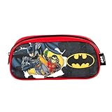 ESTOJO ESCOLAR LUXCEL BATMAN VERMELHO EI42304BM