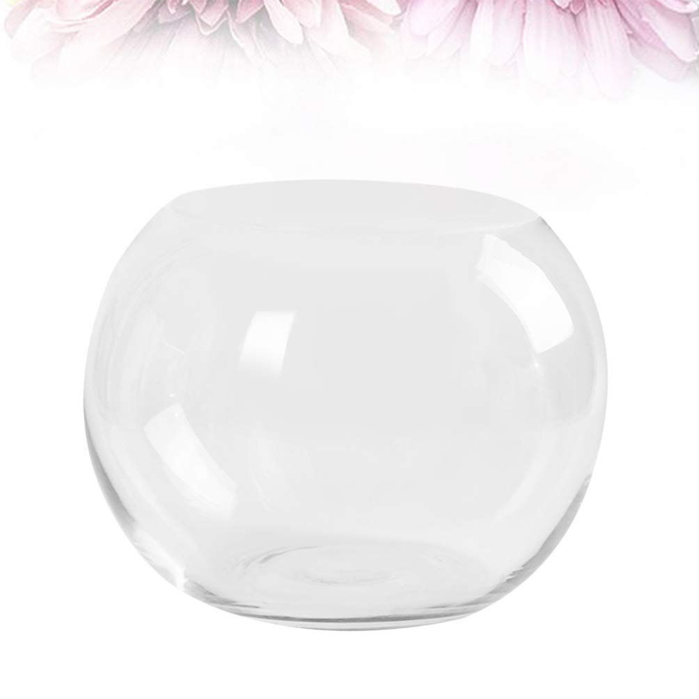 DOITOOL Tazón de Cristal Transparente con Burbujas para terrario, pecera para Bodas, Eventos, decoración del hogar, 30 cm