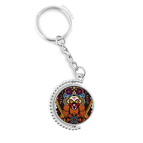 Chine Chinois motif rotatif anneau porte-clés multicolore idée cadeau originale pour passionnés