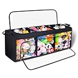 Toread 子供用おもちゃ収納オーガナイザー 透明 41 x 16 x 12.6インチ