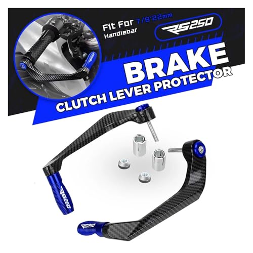 Protège-main RS250 1998-2005 bleu anodisé pour guidon de 22mm - 2