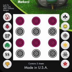Golf Dotz Pink Hypnotic Tatoo Mark Your Golf Ball Unique