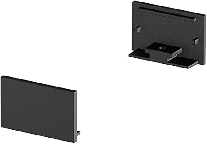 SLV SLV end caps for GRAZIA 20 surface-mounted profile, flat, 2 pieces, flat design/black