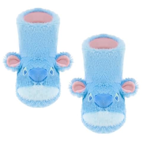 Dream Bridge Girls Boys Booties Kids Slippers Boots Plush Animal Home Shoes Warm Ankle Booties Cover