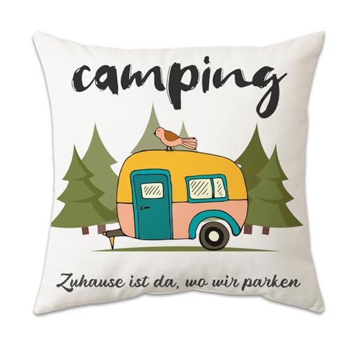 Anicy Camping Kissenbezug 45x45cm, Camping Wohnwagen Gadgets, Wohnmobil...