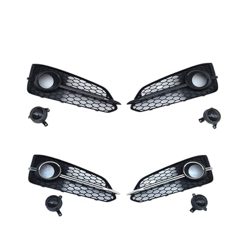 Rejilla de luces antiniebla cromada para Audi A8 Sport S8 2015-2018 parachoques ACC 2