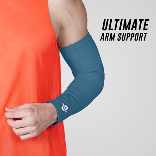 Image of Nivia Arm Sleeves for men & women, Arm Compression sleeves, Uv sun protection arm sleeves for boys & girls,Arm Sleeves for Cricket,Volleyball,Football,Bike Riding,Cycling