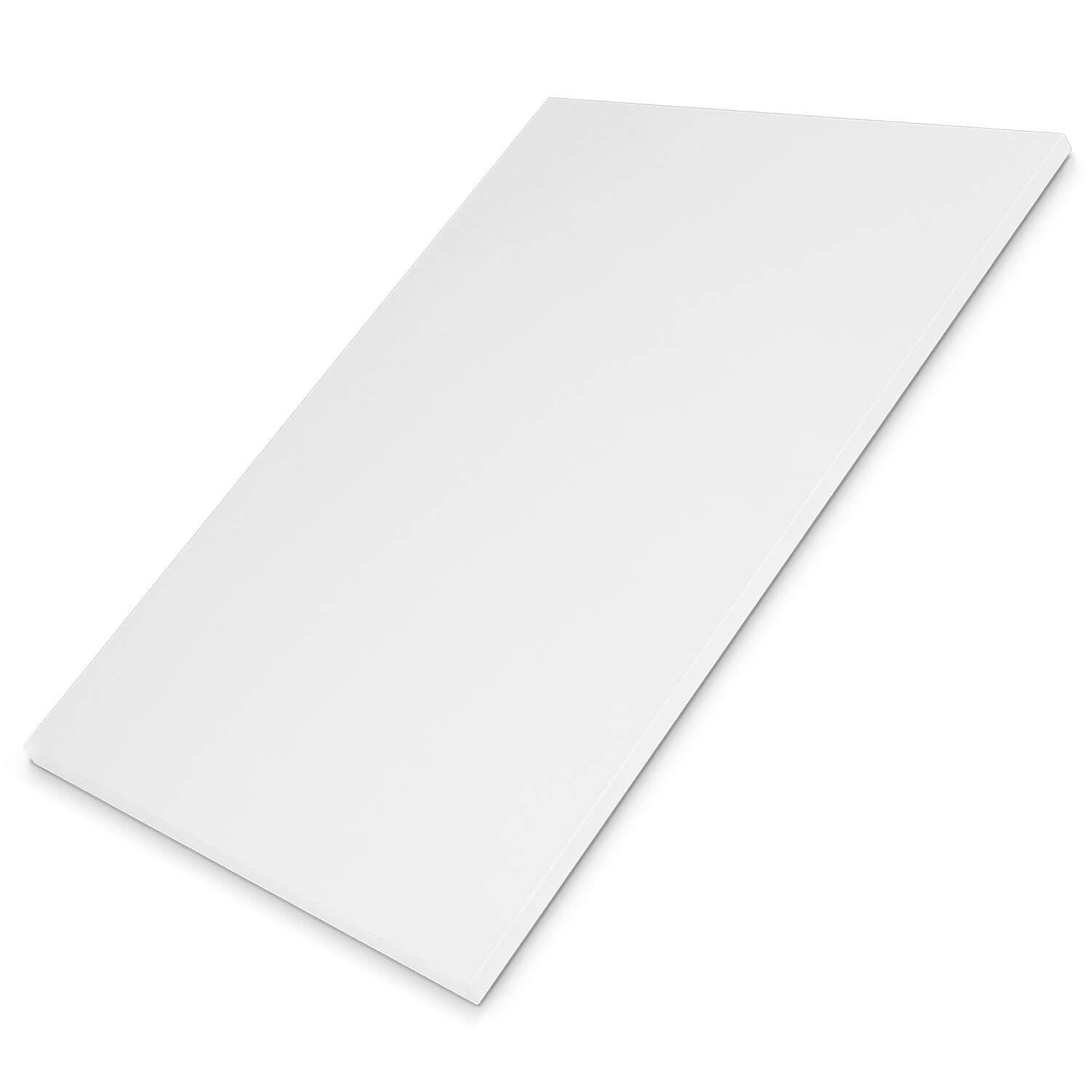 Tischplatte nach Maß - 1,9 cm Starke Spanplatte, melaminbeschichtet, mit ABS-Kante - individueller Zuschnitt - Made in Germany (ICY White, 120 x 60 cm)