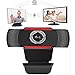 Produktbild QWER 1080p Hd Webcam Mit Mikrofon Externe USB Computerkamera Für Pc Laptop Desktop Mac Video Calling, Konferenzen (schwarz)