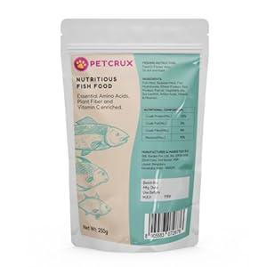 Petcrux Mini Pellet Fish Food for Complete Nutrition, 250g