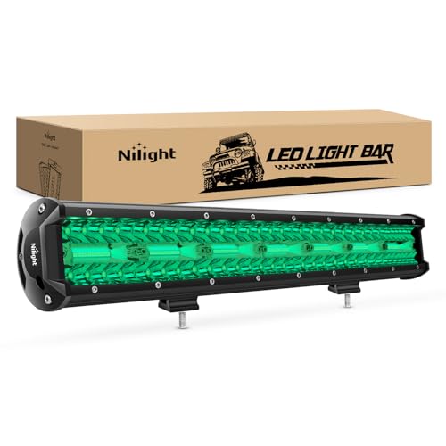 Image of Nilight 20 Inch LED Light Bar 420 W Green