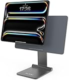 KU XIU Foldable Magnetic Stand for iPad Pro 13 M4/M5, Aluminum Alloy 360° Adjustable Tablet Holder Mount, Portable Desktop Stand for Working and Drawing for iPad Pro 13 M4/M5