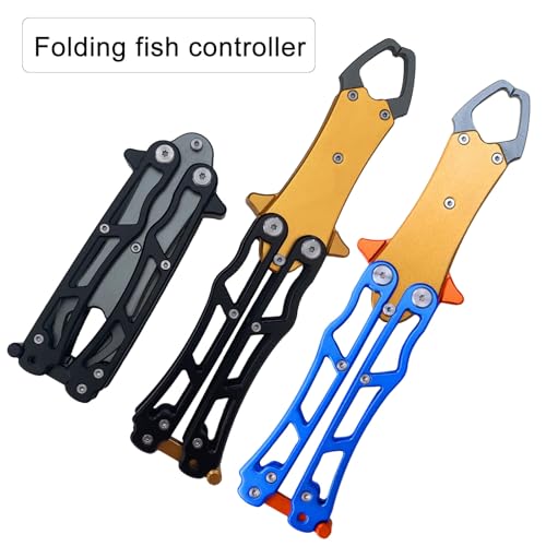 Pinzas de labios de pescado con alicates de pesca plegables de aluminio 5