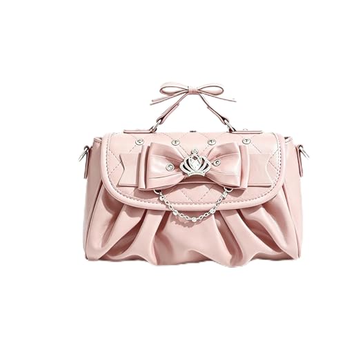 Sac à bandoulière élégant pour femme avec nœud papillon et perles