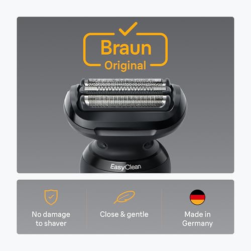 Braun Series 5 Electric Shaver Replacement Head, Easily Attach Your Shaver Head for a Shave as efficient as Day one, Compatible with New Generation Series 5 Shavers, 54B, Black - image 2