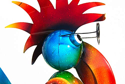 Schneemann-Versand Dr. Vogel Figur Garten Metall bunt 55cm groß witzig Gartenfigur Gartendeko