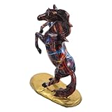 Cheval graffiti unique : cette figurine de cheval en résine apporte une touche d'énergie à votre bureau. ornement animalier original aux couleurs vibrantes, elle symbolise la prospérité