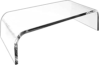 Desk Monitor Stand,Clear Desktop Computer Riser,Acrylic Laptop Stand Riser, Clear Laptop PC Holder Computer Riser,Table Storage Stand for Storing PC, Screen, Laptop, Computer Monitor