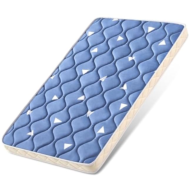 Baby Bassinet Mattress 47x 23.6 inches- Firm Support and Comfort Premium Foam,Noiseless and Odorless,Hypoallergenic Small Crib Mattress, Fits Moses Basket, Dual Sided with Soft Breathable Fabric