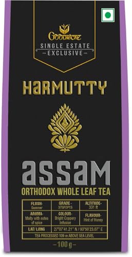 Image of Goodricke Harmutty Single Estate Assam Orthodox Whole Leaf Tea - 100 g (Pack of 3)