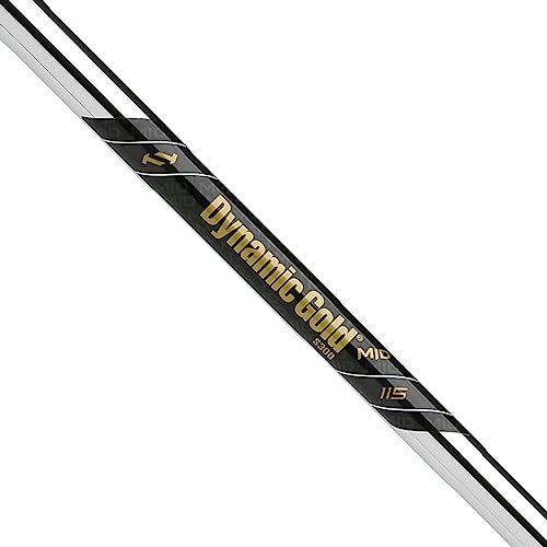 TRUE TEMPER Dynamic Gold MID 115 R300 Regular Flex Iron Shafts - .355 Taper Tip (Choose Length) (37.0