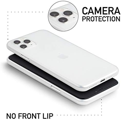 Amazon Com Totallee Thin Iphone 11 Pro Case Thinnest Cover Ultra Slim Minimal For Apple Iphone 11 Pro 19 Frosted Clear Cell Phones Accessories