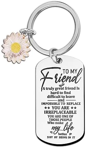 Best Friend Keyring Gift for Women, Friendship Gifts for Women, Best Friend Birthday Gifts For Friends Female Bestfriend Bff Bestie Christmas Long Distance Good Special Friends Leaving Farewell
