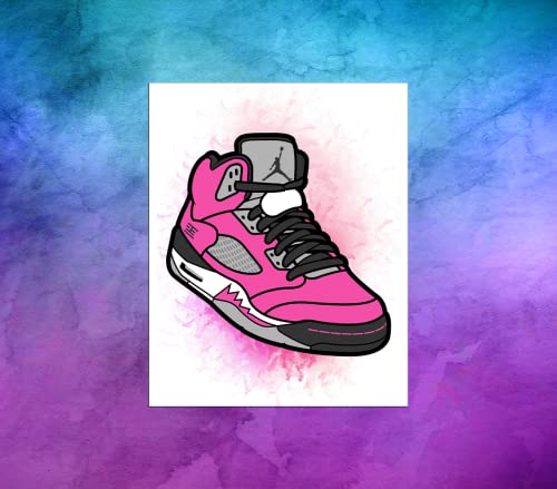 Cng Digital Sneaker Poster Hypebeast Room Decor Aj Shoes Prints Set Of 6 Unframed (8''X10'') Sports Themed Wall Art Decor Sneakerhead Poster For Bedroom #TOP4