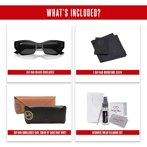 Ray-Ban RB4430 Zena BIO-BASED Sunglasses For Men For Women +BUNDLE with ACCESSORY EYEWEAR KIT2