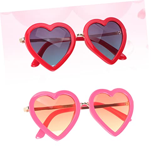 Holibanna 2 Unidades coração óculos de sol polarizados femininos óculos de sol oculos de sol óculos