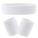 HOTER Thick Solid Color Sweatband Set (1 Headband + 2 Wristbands)