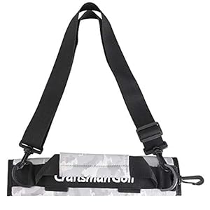 CRAFTSMAN(クラフトマン) ゴルフクラブ収納ホルダー バッグ ケース コンパクトキャリー 9本収納可能 ティー収納 フック付き 練習用 携帯便利 超軽量 マジックテープ開閉 グレー迷彩