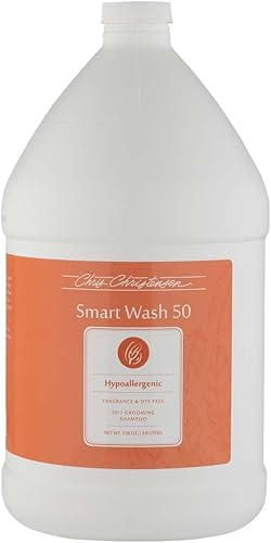 Miniatura 10 de Chris Christensen Smartwash50 Hydrating Blend Champú ultra concentrado para perros, hace hasta 50 botellas, acicalar como un profesional