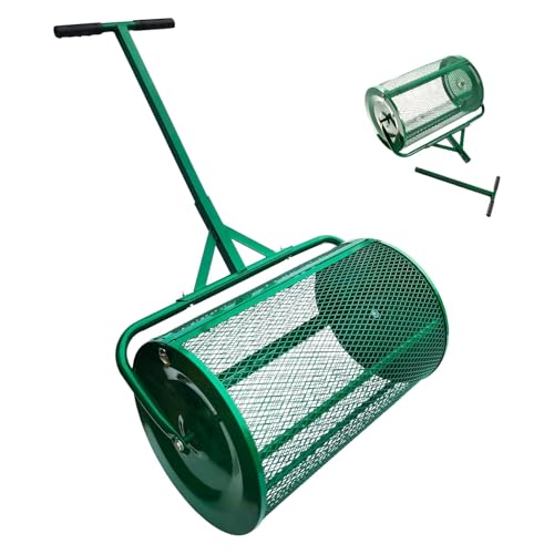 Distribuidor de compost metálico con mango ajustable 24 pulg miniatura 1