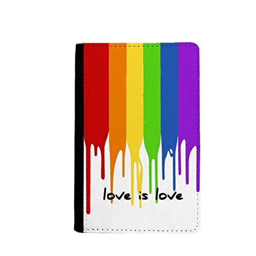 Étui passeport arc-en-ciel LGBT protège-passeport de voyage Love is Love