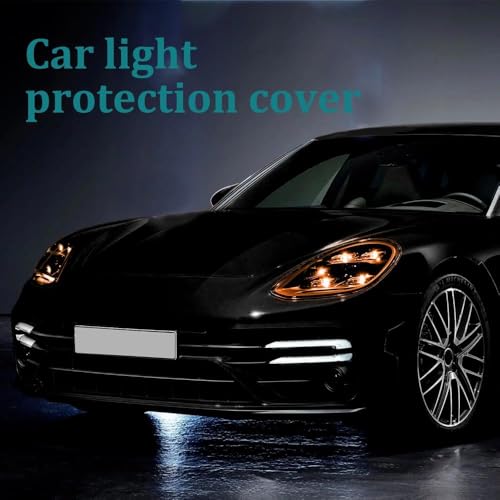 Image of HOME13 Self Adhesive Auto Car Tint Headlight Taillight Fog Light Vinyl Smoke Film Sheet Sticker Cover Car & Bike Protection Film (Orange, 12x60 Inch)