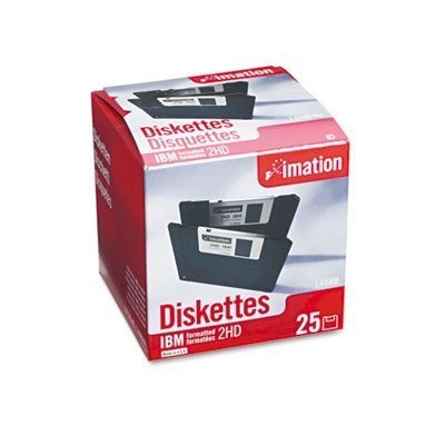 3.5" Floppy Diskettes, Ibm-Formatted, Ds/Hd, 25/Pack By Imation (Catalog Category: Computer/Supplies & Data Storage / Data Storage) #TOP1