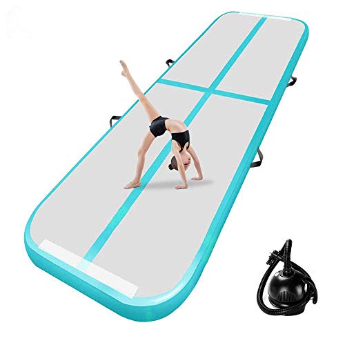 20cm hoch 4M Aufblasbare turnmatte AirTrack Gymnastik Yogamatte Taekwondo Camping Trainingsmatte mit elektrischer Pumpe