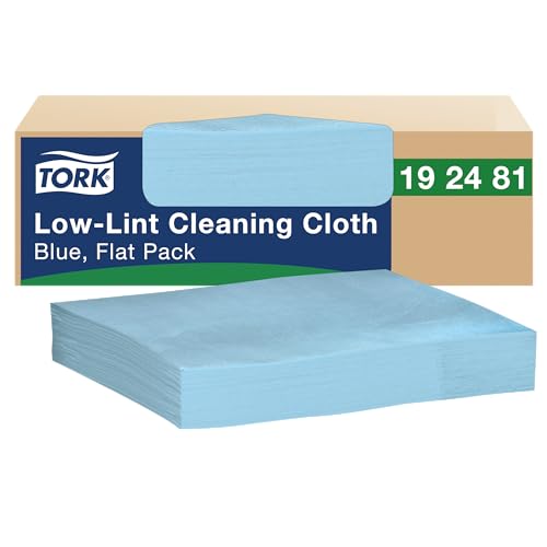 Tork Low-Lint Cleaning Cloth Blue, Flat Pack, 1 x 250 Cloths, 192481