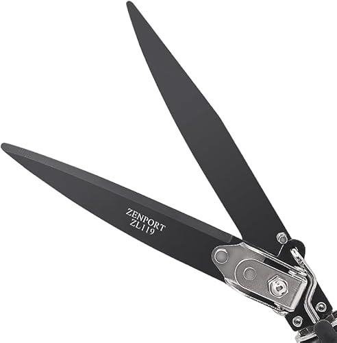 Miniatura 4 de Zenport Grass Shears ZL119 - Tijeras de césped para paisaje, ajustables, resistentes, cuchillas gemelas de acero al carbono de 4.5 pulgadas