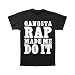 Ice Cube Men's Gangsta Rap Made Me Do It T-shirt Black