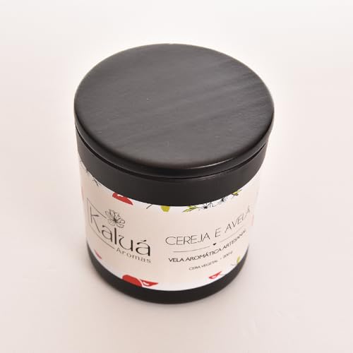 KALUÁ AROMAS, VELA WHISKY CEREJA E AVELÃ