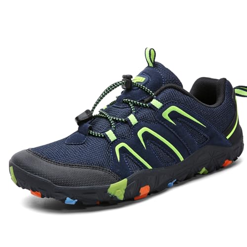 ASHION Boys Running Shoes | Barefoot Shoes | Wide Toe Box | Lightweight Athletic Walking Hiking Sneakers