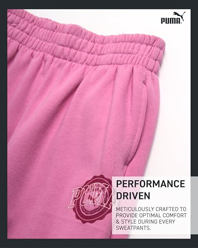 PUMA Girls' Sweatpants - Fleece Jogger Pants with Side Pockets - Baggy Fit Jogger Pants for Girls (S-XL)3