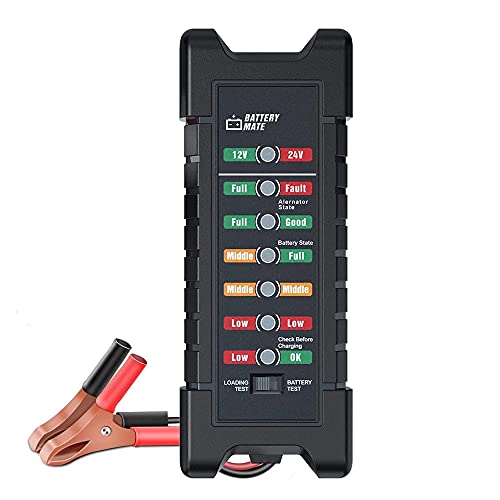 NEXAS BM410 Car Battery Tester 12V / 24V Digital Test 6 / 7LED Lights Display & Brake Fluid Tester car Diagnostic Tool for auto