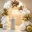 Graduation Rope Name KULETEX 138Pcs White & Gold Latex Balloon Arch Kit, Metallic Balloon ...