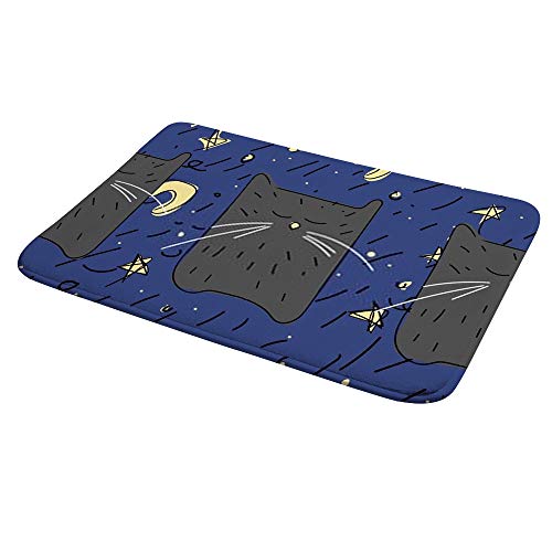 Tapis de bain chat de qualit&eacute; sup&eacute;rieure en velours corail Ruchen - 5