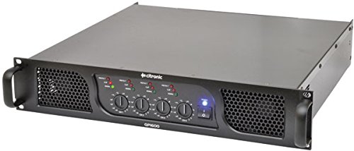 Image of AMP35 - QP-SERIES QP1600 QUAD POWER AMPLIFIER 4 x 400W 4 INDEPENDENT CHANNELS & INDIVIDUAL VOLUME CONTROLS FULLY BALANCED SIGNAL PATH 2U RACK MOUNTABLE